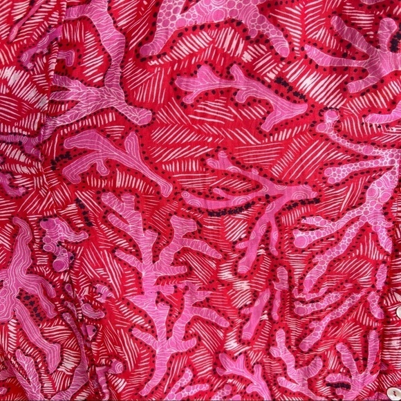 CHUFY My Aussie Days Ziggy Mini Dress Gunai Pink XS Cotton Silk Loose Fit GUC - Picture 7 of 16